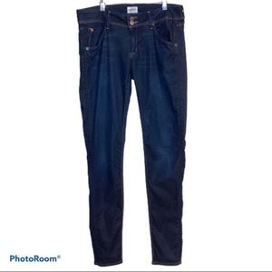 Hudson Jeans Skinny Fit W422JIN Union Jack Dark Wash Denim Pants Size 29